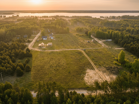 Widok z Drona na Zalew Siemianówka
