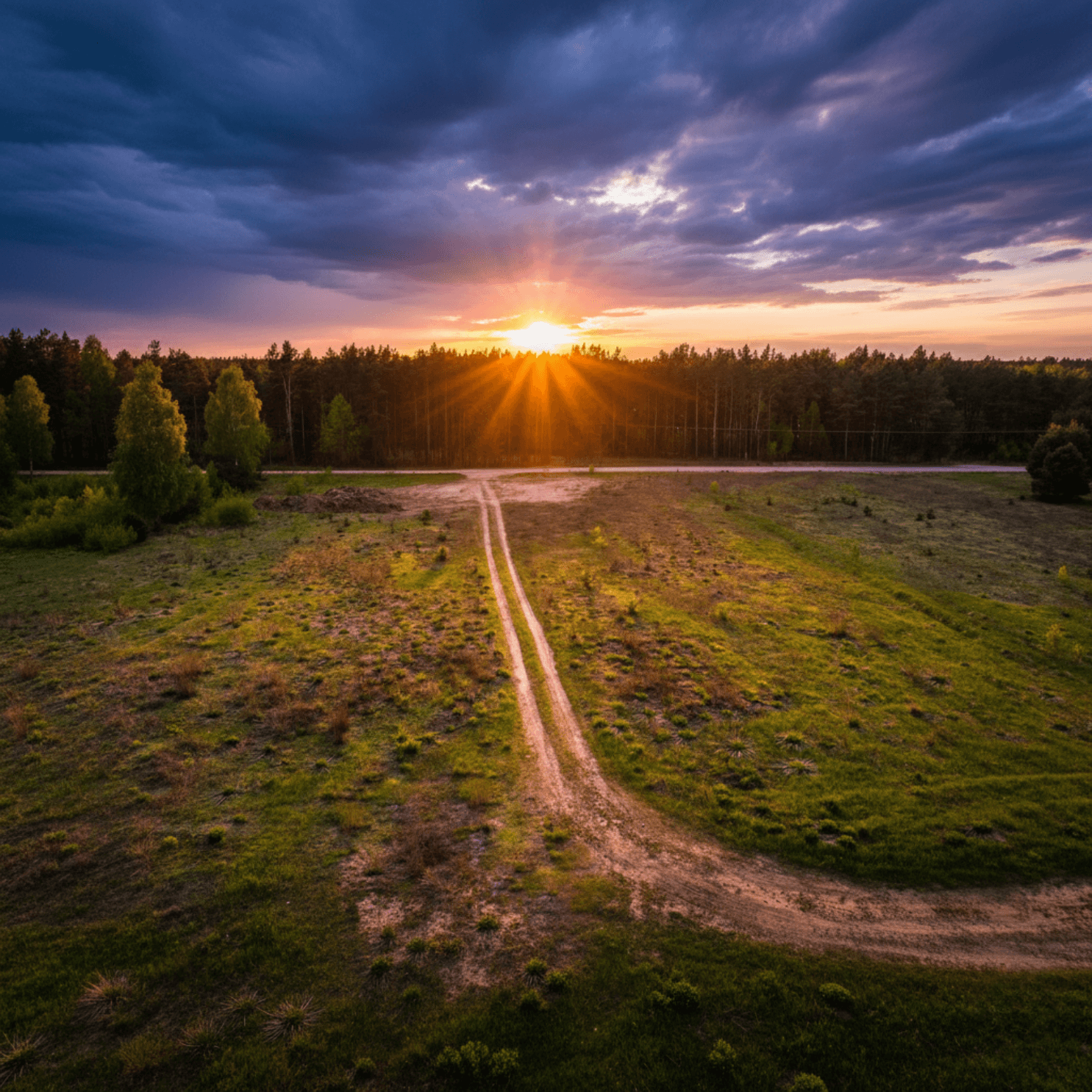 Widok działki nad Zalewem Siemianówka