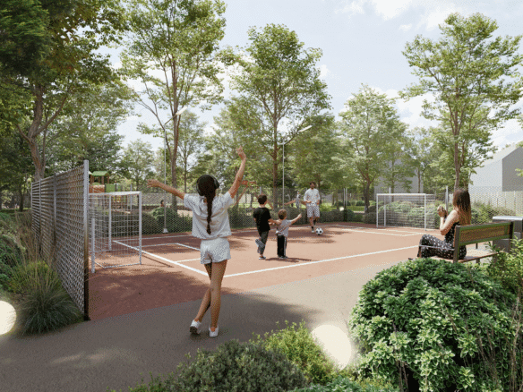 Wizualizacja Boiska w Klepaczach