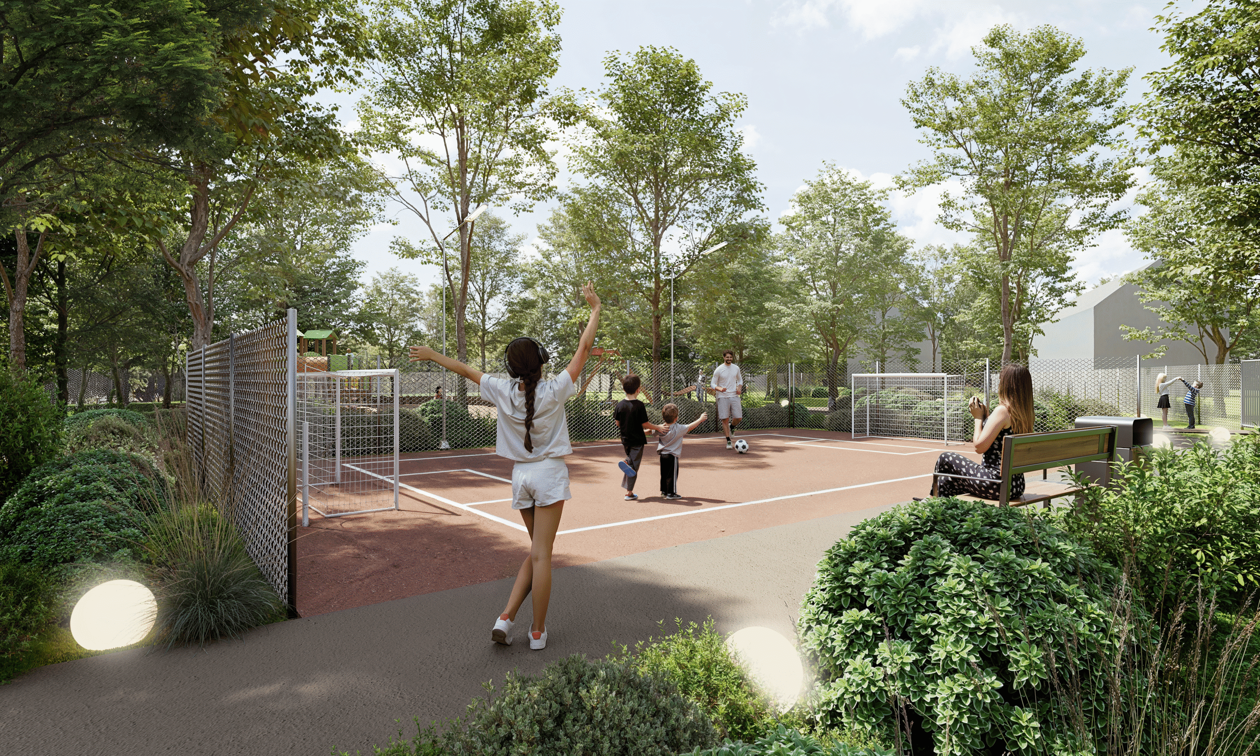 Wizualizacja Boiska w Klepaczach