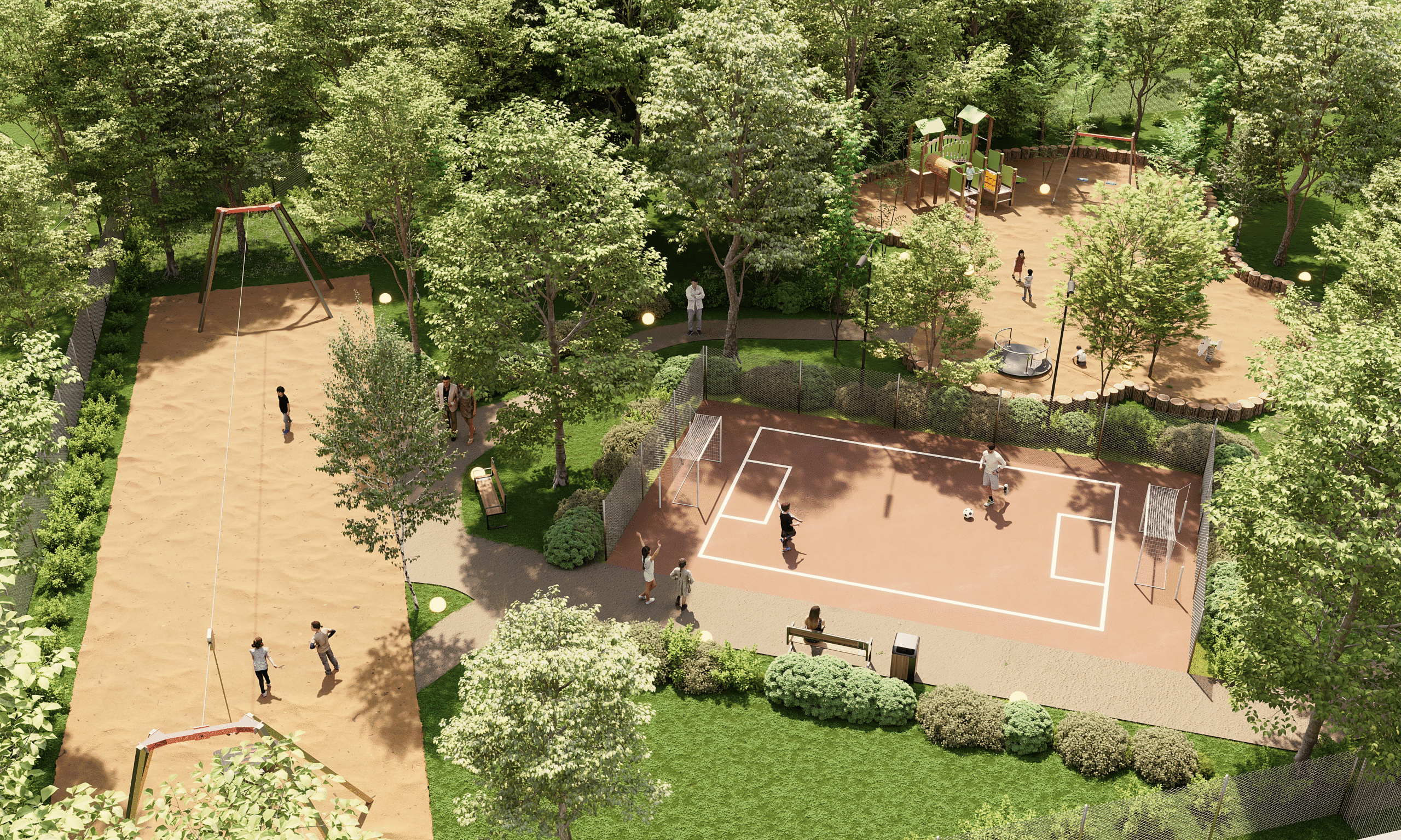 Wizualizacja strefy dla dzieci w Klepaczach